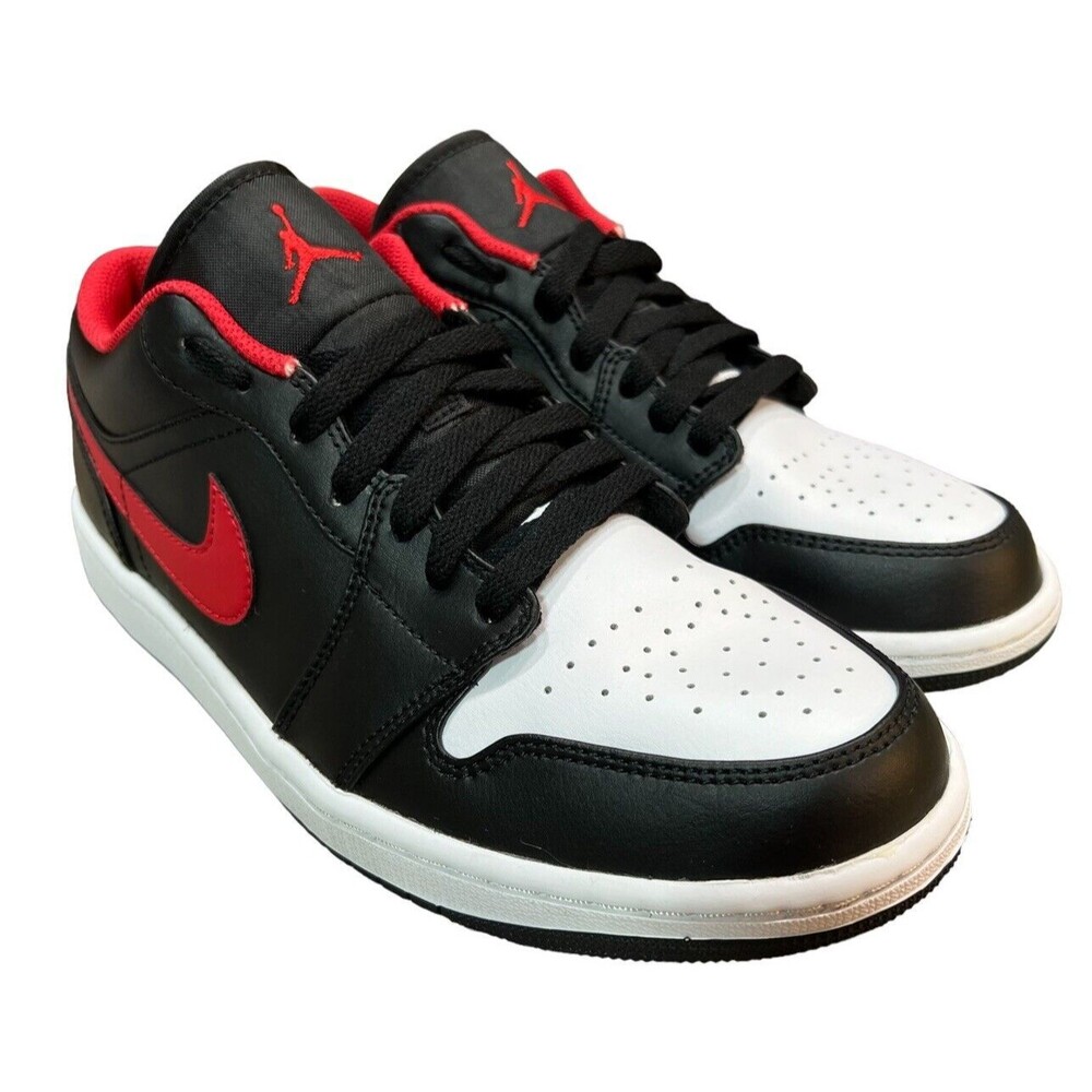 Size 9 - Jordan 1 Low White Toe‎ 2022 Red/black/white Mens Sneakers Shoes